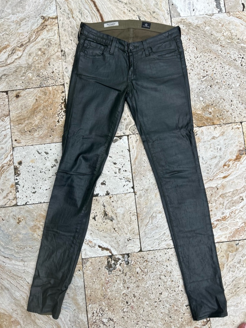Ag Adriano Goldschmied Women's Skinny Jeans dark green